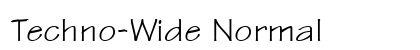 Techno-Wide Normal Preview
