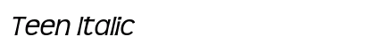 Teen Italic Preview