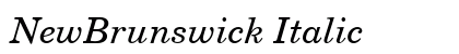 NewBrunswick Italic preview