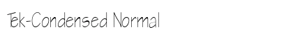 Tek-Condensed Normal preview