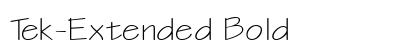 Tek-Extended Bold preview