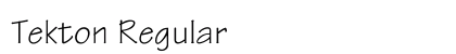 Tekton Regular Preview