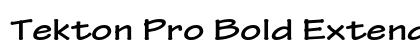 Tekton Pro Bold Extended Preview