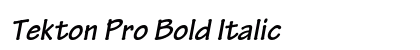 Tekton Pro Bold Italic Preview