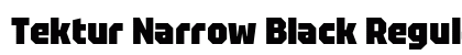 Tektur Narrow Black Regular preview