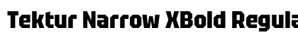 Tektur Narrow XBold Regular preview