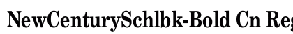 NewCenturySchlbk-Bold Cn Regular