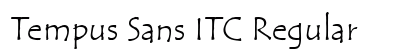 Tempus Sans ITC Regular Preview