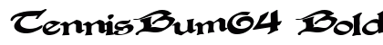 TennisBum64 Bold Preview