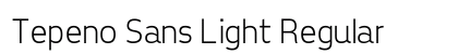 Tepeno Sans Light Regular preview
