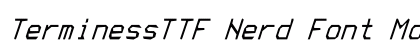 TerminessTTF Nerd Font Mono Italic Preview
