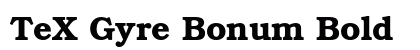 TeX Gyre Bonum Bold preview