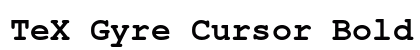 TeX Gyre Cursor Bold preview