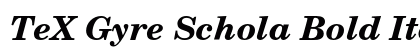 TeX Gyre Schola Bold Italic Preview