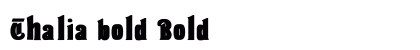 Thalia bold Bold preview
