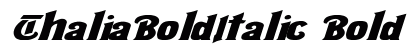 Thalia_BoldItalic Bold preview