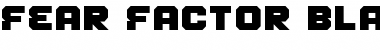 Download Fear Factor Black Font