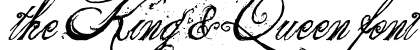 the King & Queen font Regular preview