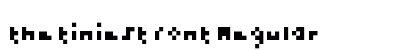 the tiniest font Regular preview