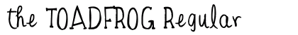 the TOADFROG Regular preview