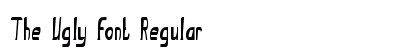 The Ugly font Regular preview