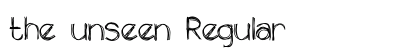 the unseen Regular preview
