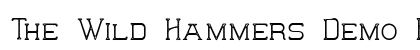 The Wild Hammers Demo Regular preview