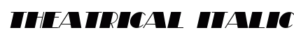 Theatrical Italic Preview