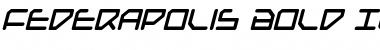 Download Federapolis Bold Italic Font