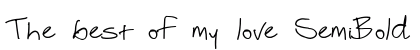 The best of my love SemiBold Preview