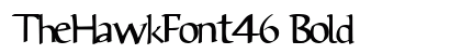 TheHawkFont46 Bold preview