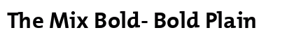 The Mix Bold- Bold Plain Preview