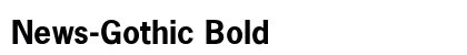 News-Gothic Bold preview
