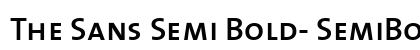 The Sans Semi Bold- SemiBold Preview