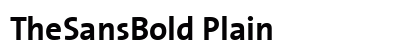 TheSansBold Plain preview