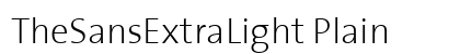 TheSansExtraLight Plain preview