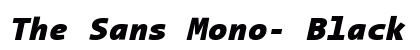 The Sans Mono- Black Italic Preview