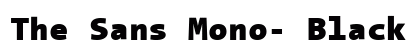 The Sans Mono- Black preview