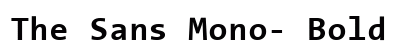 The Sans Mono- Bold preview