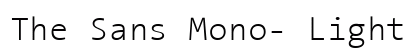The Sans Mono- Light preview
