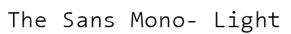 The Sans Mono- Light preview