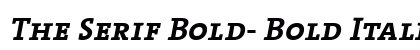 The Serif Bold- Bold Italic Preview