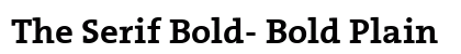 The Serif Bold- Bold Plain Preview