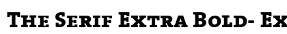 The Serif Extra Bold- ExtraBold Preview