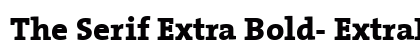 The Serif Extra Bold- ExtraBold Plain Preview