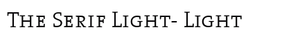 The Serif Light- Light preview