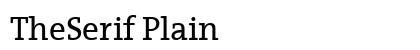 TheSerif Plain preview