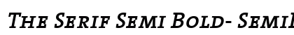 The Serif Semi Bold- SemiBold Italic Preview
