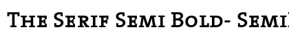 The Serif Semi Bold- SemiBold Preview