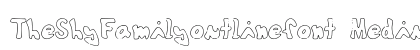 TheShyFamilyoutlinefont Medium preview